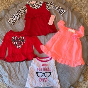 Baby Girl 4 Piece Bundle 6-9 Months